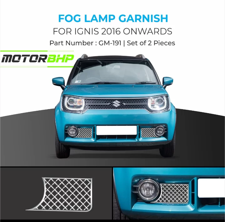 Buy Maruti Suzuki Ignis Fog Lamp Chrome Garnish Car Accessories